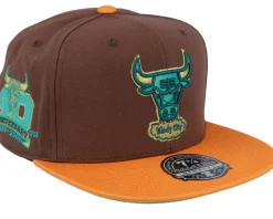 Chicago Bulls Copper Top Brown Fitted - Mitchell & Ness