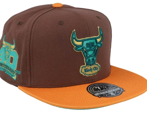 Chicago Bulls Copper Top Brown Fitted - Mitchell & Ness