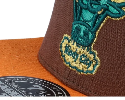 Chicago Bulls Copper Top Brown Fitted - Mitchell & Ness