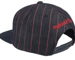 Chicago Bulls Dem Stripes Black Snapback - Mitchell & Ness