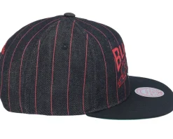 Chicago Bulls Dem Stripes Black Snapback - Mitchell & Ness