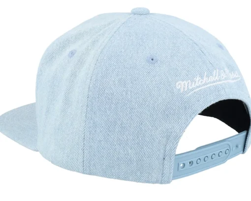 Chicago Bulls Denim Stitcher Light Blue Snapback - Mitchell & Ness