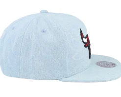 Chicago Bulls Denim Stitcher Light Blue Snapback - Mitchell & Ness