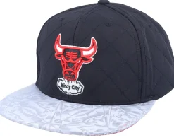 Chicago Bulls Diamond Base Hwc Black Snapback - Mitchell & Ness