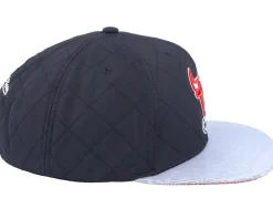 Chicago Bulls Diamond Base Hwc Black Snapback - Mitchell & Ness