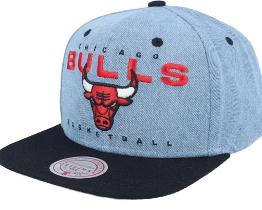 Chicago Bulls D-stressed Light Blue/Black Snapback - Mitchell & Ness