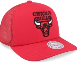 Chicago Bulls Evergreen Red Trucker - Mitchell & Ness