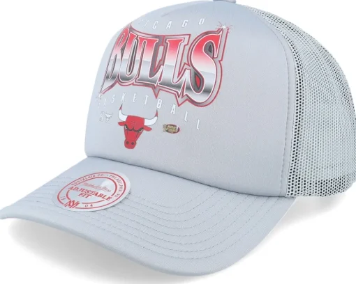 Chicago Bulls Glow Up Grey Trucker - Mitchell & Ness