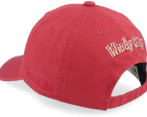 Chicago Bulls Golden Hour Glaze Red Dad Cap - Mitchell & Ness