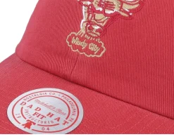Chicago Bulls Golden Hour Glaze Red Dad Cap - Mitchell & Ness