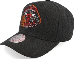 Chicago Bulls Graphic Heather Pro Hwc Dark Grey Adjustable - Mitchell & Ness