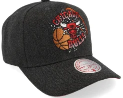 Chicago Bulls Graphic Heather Pro Hwc Dark Grey Adjustable - Mitchell & Ness