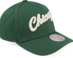 Chicago Bulls Green/Cream Pro Crown Green Adjustable - Mitchell & Ness