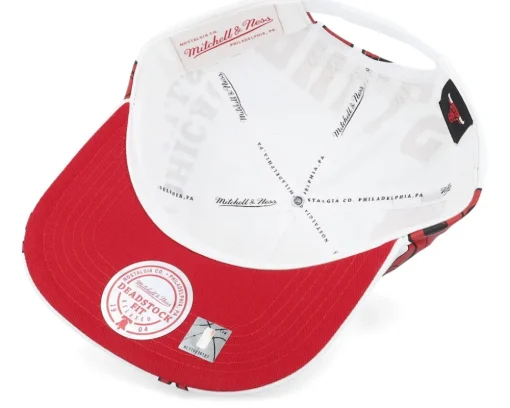 Chicago Bulls In Your Face Deadstock White Snapback - Mitchell & Ness