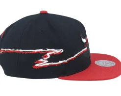 Chicago Bulls Life Line Black/Red Snapback - Mitchell & Ness