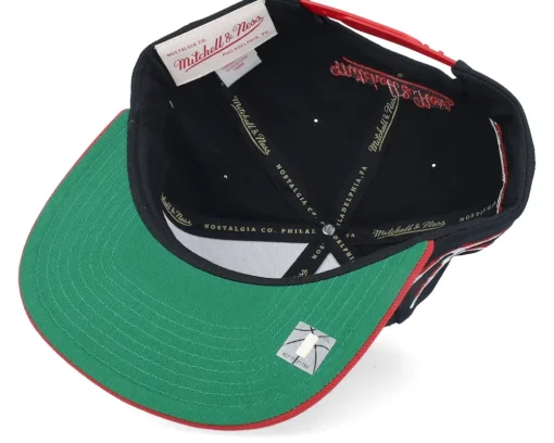 Chicago Bulls Life Line Black/Red Snapback - Mitchell & Ness