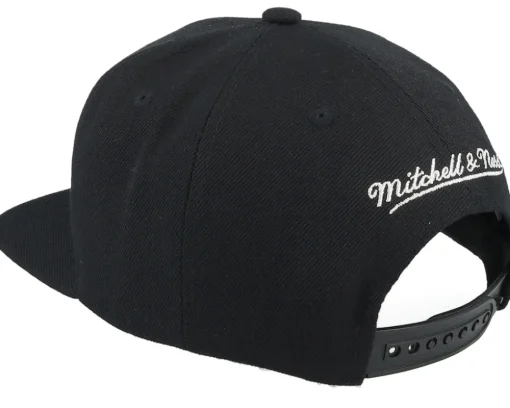 Chicago Bulls Line Work Black Snapback - Mitchell & Ness
