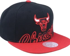 Chicago Bulls Low Big Face Black/red Snapback - Mitchell & Ness