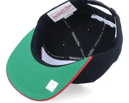 Chicago Bulls Low Big Face Black/red Snapback - Mitchell & Ness