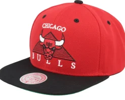 Chicago Bulls Monument Red/Black Snapback - Mitchell & Ness