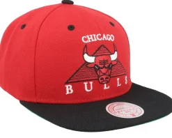 Chicago Bulls Monument Red/Black Snapback - Mitchell & Ness