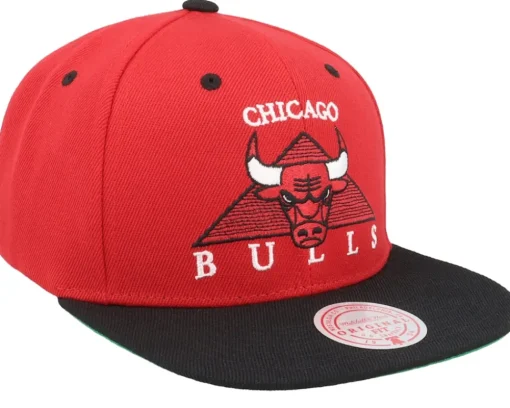 Chicago Bulls Monument Red/Black Snapback - Mitchell & Ness
