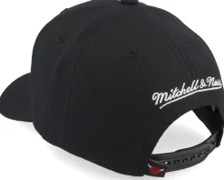Chicago Bulls Neon Logo Pro Black Adjustable - Mitchell & Ness