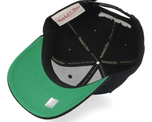 Chicago Bulls Neon Logo Pro Black Adjustable - Mitchell & Ness