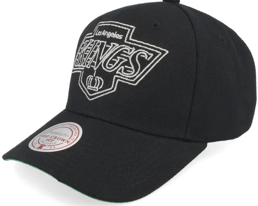 Chicago Bulls Neon Logo Pro Black Adjustable - Mitchell & Ness