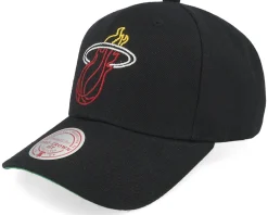 Chicago Bulls Neon Logo Pro Black Adjustable - Mitchell & Ness