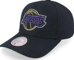 Chicago Bulls Neon Logo Pro Black Adjustable - Mitchell & Ness