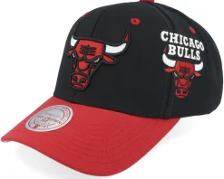 Chicago Bulls Overbite Pro Black/Red Adjustable - Mitchell & Ness