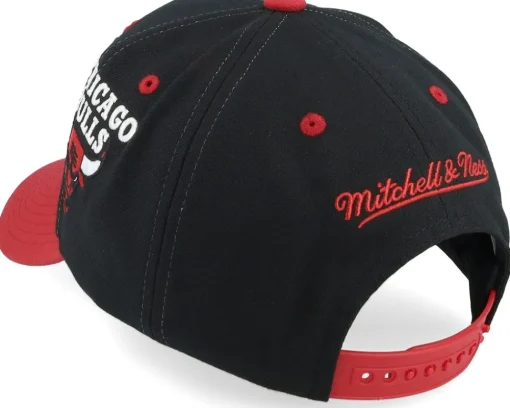 Chicago Bulls Overbite Pro Black/Red Adjustable - Mitchell & Ness