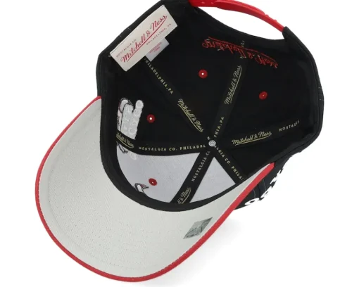Chicago Bulls Overbite Pro Black/Red Adjustable - Mitchell & Ness