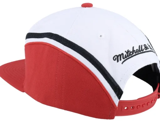 Chicago Bulls Overhead White Snapback - Mitchell & Ness