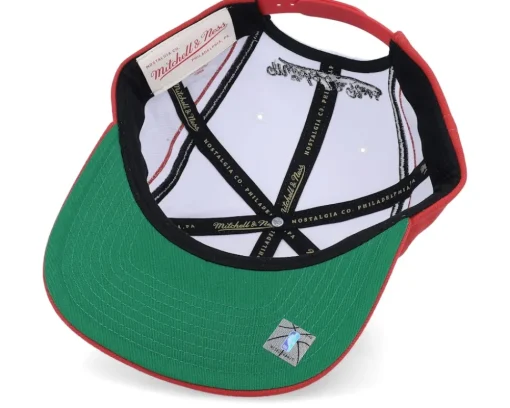 Chicago Bulls Overhead White Snapback - Mitchell & Ness