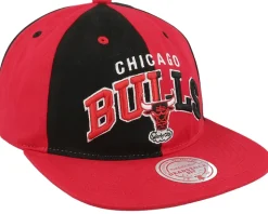 Chicago Bulls Pinwheel Of Fortune Red/Black Snapback - Mitchell & Ness