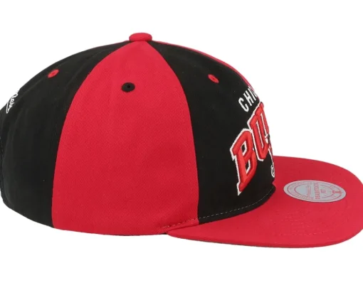 Chicago Bulls Pinwheel Of Fortune Red/Black Snapback - Mitchell & Ness
