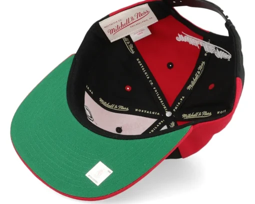 Chicago Bulls Pinwheel Of Fortune Red/Black Snapback - Mitchell & Ness