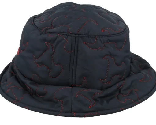 Chicago Bulls Quilted Hat Hwc Black Bucket - Mitchell & Ness