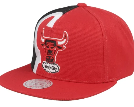 Chicago Bulls Retroline Red/Black Snapback - Mitchell & Ness