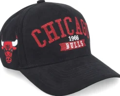 Chicago Bulls Shady Suede Pro Black/Red Adjustable - Mitchell & Ness