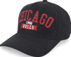 Chicago Bulls Shady Suede Pro Black/Red Adjustable - Mitchell & Ness