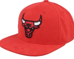 Chicago Bulls Sweet Suede Red Snapback - Mitchell & Ness