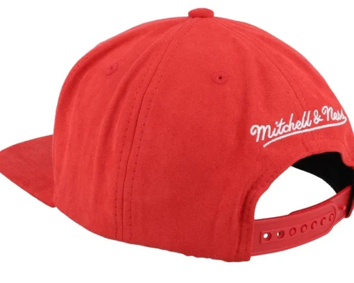 Chicago Bulls Sweet Suede Red Snapback - Mitchell & Ness
