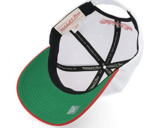 Chicago Bulls Team 2 Tone 2.0 Pro White/Red Adjustable - Mitchell & Ness