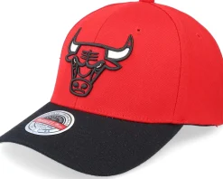 Chicago Bulls Team 2 Tone 2.0 Stretch Red/Black Adjustable - Mitchell & Ness