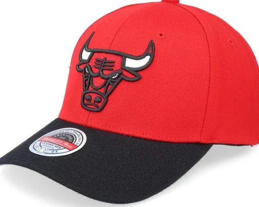 Chicago Bulls Team 2 Tone 2.0 Stretch Red/Black Adjustable - Mitchell & Ness