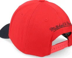 Chicago Bulls Team 2 Tone 2.0 Stretch Red/Black Adjustable - Mitchell & Ness