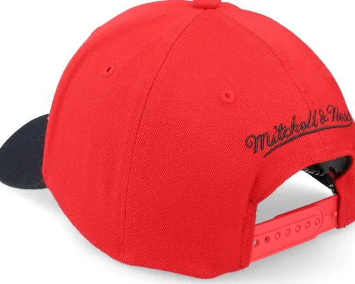 Chicago Bulls Team 2 Tone 2.0 Stretch Red/Black Adjustable - Mitchell & Ness